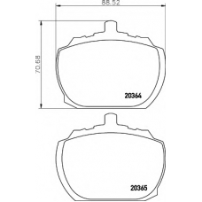 8DB 355 007-091 HELLA Комплект тормозных колодок, дисковый тормоз