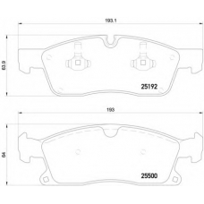 P 50 109 BREMBO Комплект тормозных колодок, дисковый тормоз