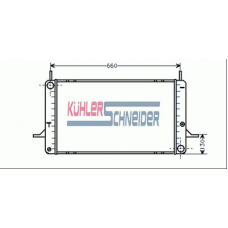 1800421 KUHLER SCHNEIDER Радиатор, охлаждение двигател