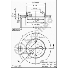 09.2942.10 BREMBO Тормозной диск