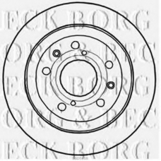 BBD5168 BORG & BECK Тормозной диск