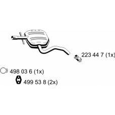 152273 ERNST Средний глушитель выхлопных газов