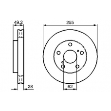 0 986 478 726 BOSCH Тормозной диск