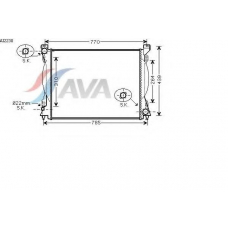 AI2230 AVA Радиатор, охлаждение двигателя