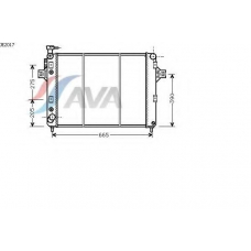 JE2017 AVA Радиатор, охлаждение двигателя