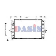 220520N AKS DASIS Радиатор, охлаждение двигателя