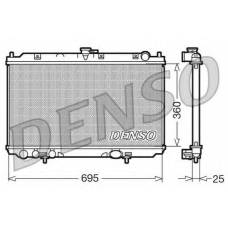 DRM46014 DENSO Радиатор, охлаждение двигателя