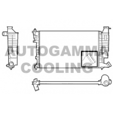 101309 AUTOGAMMA Радиатор, охлаждение двигателя