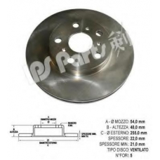 IBT-1252 IPS Parts Тормозной диск