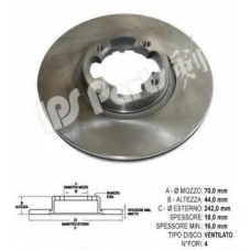 IBT-1703 IPS Parts Тормозной диск