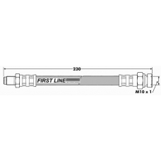 FBH7502 FIRST LINE Тормозной шланг