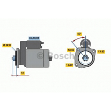 0 986 022 640 BOSCH Стартер