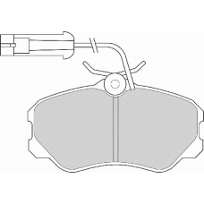 FD6241A NECTO Комплект тормозных колодок, дисковый тормоз