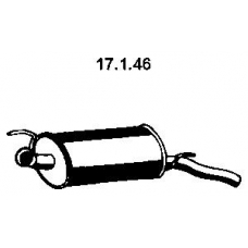 17.1.46 EBERSPACHER Глушитель выхлопных газов конечный