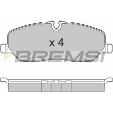 BP3206 BREMSI Комплект тормозных колодок, дисковый тормоз