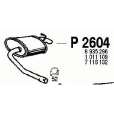 P2604 FENNO Глушитель выхлопных газов конечный