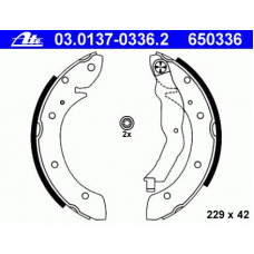 03.0137-0336.2 ATE Комплект тормозных колодок
