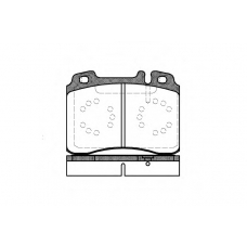 0379.20 REMSA Комплект тормозных колодок, дисковый тормоз