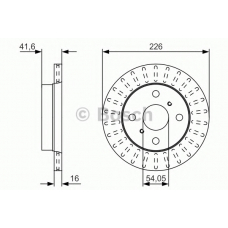 0 986 479 U52 BOSCH Тормозной диск