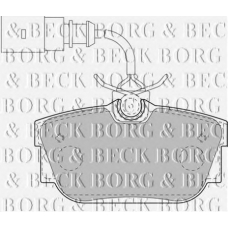 BBP2130 BORG & BECK Комплект тормозных колодок, дисковый тормоз
