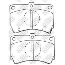 PN5138 NiBK Комплект тормозных колодок, дисковый тормоз