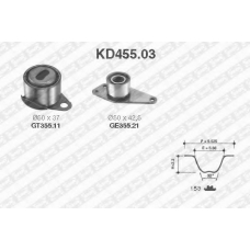 KD455.03 SNR Комплект ремня грм