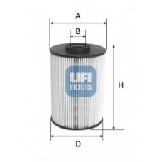 26.055.00 UFI Топливный фильтр