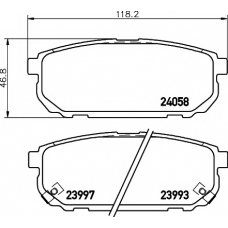 8DB 355 010-871 HELLA PAGID Комплект тормозных колодок, дисковый тормоз