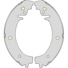 K537150 MGA Комплект тормозов, барабанный тормозной механизм