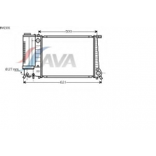 BW2101 AVA Радиатор, охлаждение двигателя