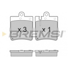 BP2936 BREMSI Комплект тормозных колодок, дисковый тормоз