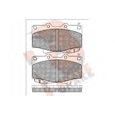 RB1026 R BRAKE Комплект тормозных колодок, дисковый тормоз