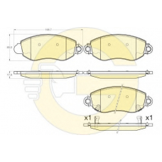 6120063 GIRLING Комплект тормозных колодок, дисковый тормоз