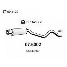07.6002 ASSO Средний глушитель выхлопных газов