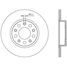 BDA2559.10 OPEN PARTS Тормозной диск