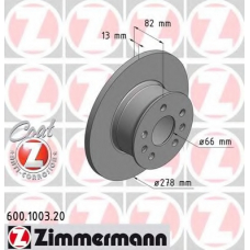 600.1003.20 ZIMMERMANN Тормозной диск