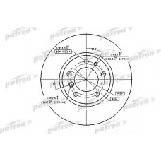 PBD2555 PATRON Тормозной диск