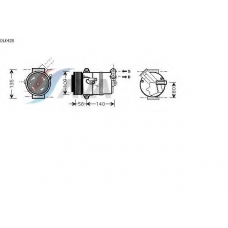 OLK428 AVA Компрессор, кондиционер
