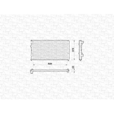 350213779000 MAGNETI MARELLI Радиатор, охлаждение двигателя