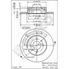 BS 7262 BRECO Тормозной диск