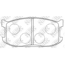 PN5070 NiBK Комплект тормозных колодок, дисковый тормоз