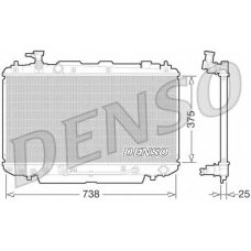 DRM50064 DENSO Радиатор, охлаждение двигателя