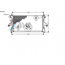 PEA2308 AVA Радиатор, охлаждение двигателя