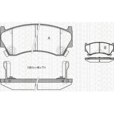 8110 14008 TRIDON Brake pads - front