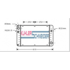 0800401 KUHLER SCHNEIDER Радиатор, охлаждение двигател