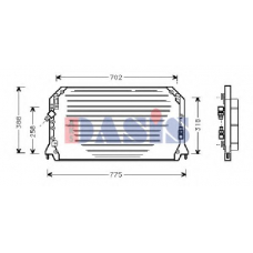 212013N AKS DASIS Конденсатор, кондиционер