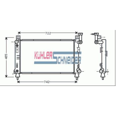 5305201 KUHLER SCHNEIDER Радиатор, охлаждение двигател