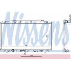 68138 NISSENS Радиатор, охлаждение двигателя