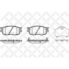 001 086L-SX STELLOX Комплект тормозных колодок, дисковый тормоз