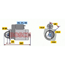 0 001 368 026 BOSCH Стартер